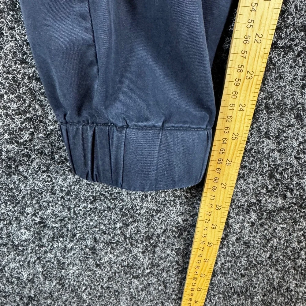 Banana Republic Mens Navy Blue Tencel Cargo Jogger Pants Size Medium Drawstring